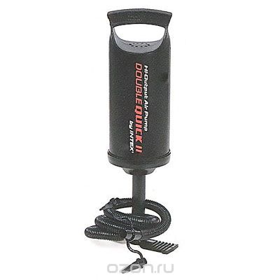 Насос ручной INTEX Hi-Output Hand Pump 30смint68612 Насос ручной INTEX Hi-Output Hand Pump 30смint68612С помощью ручного насоса Double Quick 1 вы сможете без труда надуть лодку, надувной круг, надувной бассейн и многое другое. Закачка воздуха осуществляется за счет поднятия и опускания поршня насоса. Насос оснащен гофрированным шлангом с тремя различными насадками, подходящими к большинству клапанов. Отличительными особенностями товаров фирмы Intex являются качество, эстетичность, функциональность и современный дизайн. Продукция для отдыха и комфорта Intex - это надувные бассейны, каркасные бассейны, надувные игровые центры и батуты, аксессуары для плавания, надувные лодки, надувные матрасы и кровати. Современные бассейны прочны и надежны, не требуют особо тщательной подготовки грунта перед установкой, имеют удобные клапаны для слива воды. Ну и, наконец, они красивы! Яркой цветовой гаммой они украсят ландшафт, а плеск и сверкание воды наполнит радостью наши сердца! Характеристики: Высота насоса: 29 см. Размер упаковки: 10,5 см х 30 см х 10,5 см.