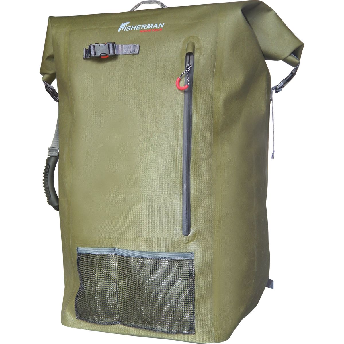 Рюкзак Fisherman Nova Tour Брим PRO, цвет: хаки, 90 л95453-502-00 Рюкзак Fisherman Nova Tour Брим PRO, цвет: хаки, 90 л95453-502-00Вы собираетесь на длительную рыбалку? Пешком или на лодке? Это не имеет значения! С рюкзаком Fisherman Nova Tour Брим PRO будет комфортно в любом случае! Кроме того, что рюкзак 100% водонепроницаемый и все ваши вещи будут под надежной защитой в любую непогоду, он оборудован большим количеством полезных вещей! Карман и петля для удочек или спиннингов, два влагозащищенных кармана, ручка для переноски. Подвесная система рюкзака проста и очень удобна, ее легко подогнать под любую фигуру, а благодаря поясному и грудному ремню, даже очень тяжелые грузы, покажутся невесомыми!