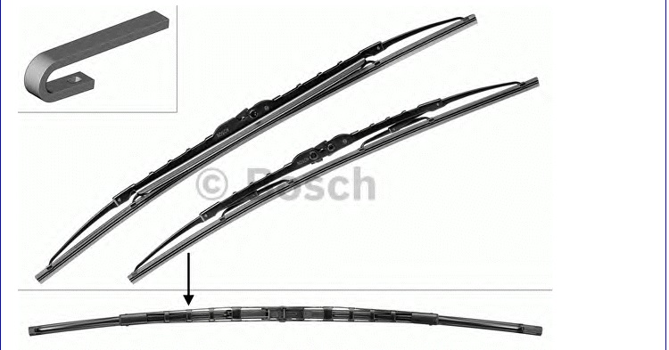 Стеклоочистители Bosch 600/5503397001801 Стеклоочистители Bosch 600/5503397001801Мercedes,Volvo,VW Тип крепления - 1