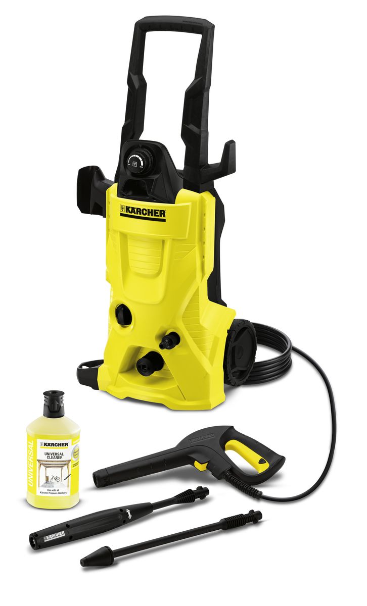 Минимойка Karcher K 4 1.180-150.01.180-150.0 Минимойка Karcher K 4 1.180-150.01.180-150.0Минимойка Karcher К4 подойдет для удаления средних загрязнений, для велосипедов, мотоциклов, садовой мебели. Модель мойки Karcher К4 оснащена мотором с водяным охлаждением. Система Quick connect позволяет присоединять насадки к пистолету в одно движение. Практичный регулятор обеспечивает точное изменение расхода чистящего средства. Шланг высокого давления 6 метров, грязевая фреза и насадка Vario Power, встроенный фильтр для очистки воды и универсальное чистящее средство также в комплекте. Принадлежности размещаются на корпусе аппарата и всегда готовы к применению. Комплектация: - интегрированный фильтр тонкой очистки воды, - пистолет с разъемом Quick Connect, - шланг высокого давления - 6 м, - двигатель с водяным охлаждением, - струйная трубка Vario Power, - грязевая фреза, - система для чистящих средств Plug n Clean, - адаптер подключения к садовому шлангу А3/4 дюйма, - универсальное моющее средство - 1 л. ...