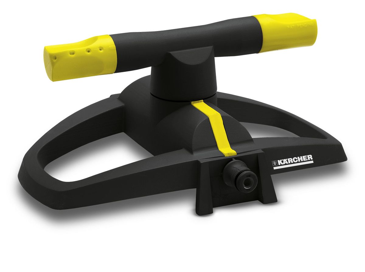 Дождеватель круговой Karcher RS 120. 2.645-020.02.645-020.0 Дождеватель круговой Karcher RS 120. 2.645-020.02.645-020.0Круговой дождеватель Karcher RS 120 предназначен для стационарного полива насаждений на газоне, грядке или клумбе в саду и приусадебном участке. Крепится к шлангу при помощи соединителя. Распылитель имеет 2 сопла, вращающихся на прочных кронштейнах. Поворотом сопел можно регулировать интенсивность и площадь полива. Можно регулировать угол разбрызгивания воды. Распылитель выполнен из высокопрочного материала и имеет длительный срок эксплуатации. Круговая подставка надежно фиксирует распылитель и обеспечивает полив необходимых участков. Дождеватель совершает вращение вокруг себя, поэтому распыление воды происходит на 360°. Зона орошения: при 2 барах диаметр полива 8 м, площадь полива 50 м2; при 4 барах диаметр полива 12 м, площадь полива 113 м2. Количество сопел: 2. Установка: подставка.