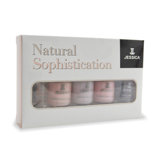 Jessica Набор лаков для маникюра Natural Sophistication Manicure Kit (5 лаков 7,4мл)MNK-1224 Jessica Набор лаков для маникюра Natural Sophistication Manicure Kit (5 лаков 7,4мл)MNK-1224Набор лаков для маникюра /Natural Sophistication (3 лака по 7,4мл, Reward 7,4 мл, Brilliance 7,4 мл). Лаки Jessica содержат витамины A, Д и Е, обеспечивают дополнительную защиту ногтей и усиливают терапевтическое действие базовых средств-корректоров.Нейтральные оттенки коллекции подчеркнут стиль и естественность.