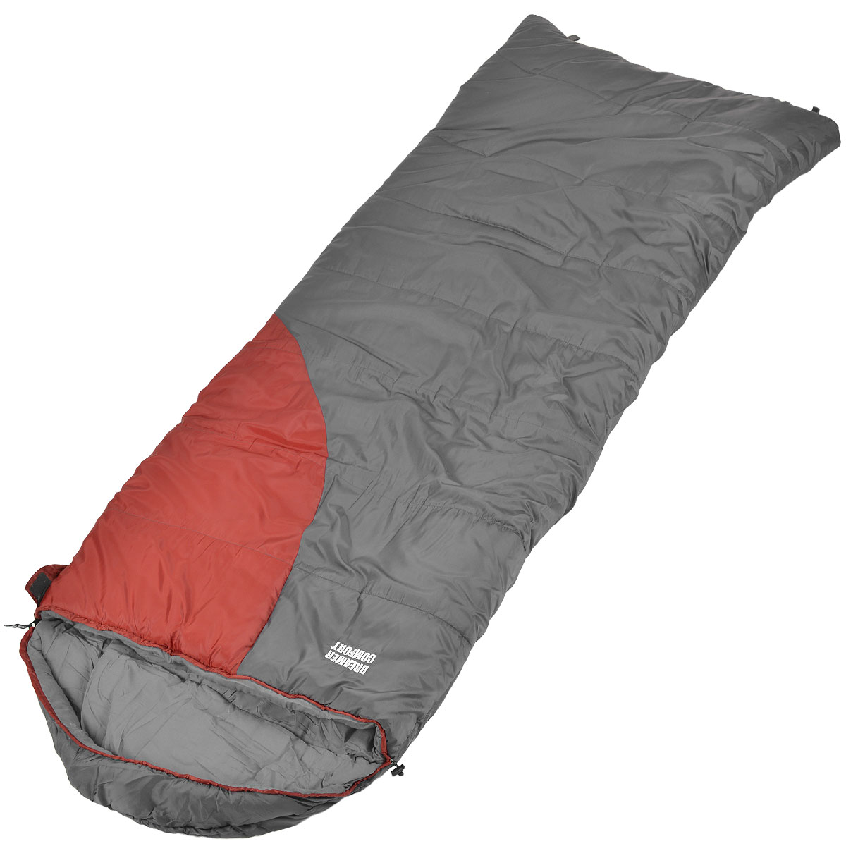 Спальник Trek Planet Dreamer Comfort, левосторонняя молния, цвет: темно-серый, бордовыйс58836 Спальник Trek Planet Dreamer Comfort, левосторонняя молния, цвет: темно-серый, бордовыйс58836Комфортный, просторный и очень теплый 3-х сезонный спальник-одеяло с капюшоном Trek Planet Dreamer Comfort предназначен для походов и для отдыха на природе не только в летнее время, но и в прохладные дни весенне-осеннего периода. В теплое время спальный мешок можно использовать как одеяло (в том числе и дома). К несомненным достоинствам спальника можно отнести его повышенную комфортность и размер: спальник подойдет для крупных и высоких туристов, а теплый капюшон согреет в холодные ночи. Особенности спальника:- увеличенная ширина спальника,- глубокий теплый капюшон,- 7-канальный наполнитель Hollow Fiber,- усиленный полиэстер RipStop,- внутренний материал - мягкий поликоттон,- термоклапан вдоль молнии,- возможно состегивание спальников между собой (левая и правая молнии).К спальнику прилагается компрессионный чехол для удобного хранения и переноски.t° комфорт: 1°C.t° лимит комфорта: -7°C.t° экстрим: -18°C.Внешний материал: 100% полиэстер RipStop.Внутренний материал: 100% поликоттон.Утеплитель: Hollow Fiber 7Н 2x190 г/м2.Размер спальника: (200+40) см х 90 см.Размер в чехле: 29 см х 29 см х 41 см.Вес: 2,65 кг.