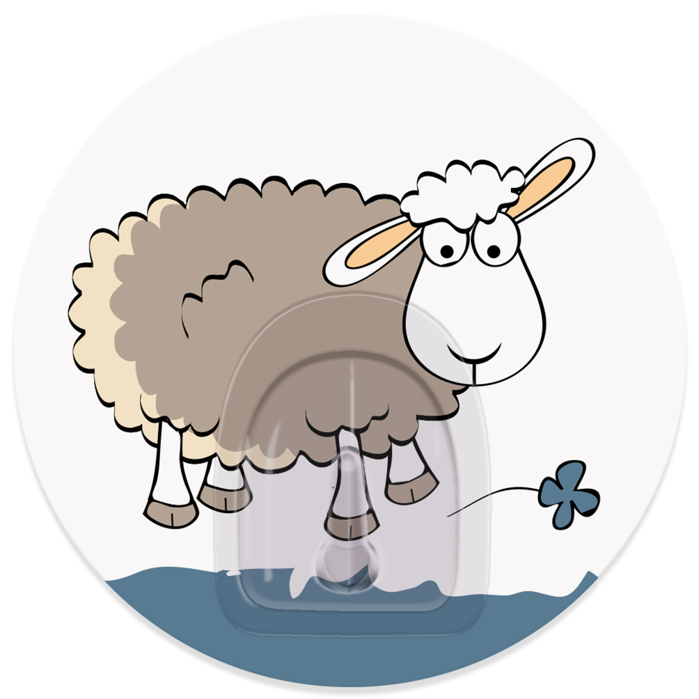Крючок адгезивный Tatkraft Funny Sheep. Tela, диаметр 8 см18693 Крючок адгезивный Tatkraft Funny Sheep. Tela, диаметр 8 см18693Адгезивный крючок Tatkraft Funny Sheep. Tela изготовлен из пластика. Крючок может быть установлен только на ровной воздухонепроницаемой поверхности: плитка, стекло, пластик, металл, ламинированное дерево и другие. Крючок является многоразовым, что позволяет перевесить его в любое удобное место. Крючок Tatkraft Funny Sheep. Tela имеет авторский дизайн, который украсит любой интерьер. Диаметр крючка: 8. Максимальная нагрузка: 3 кг.