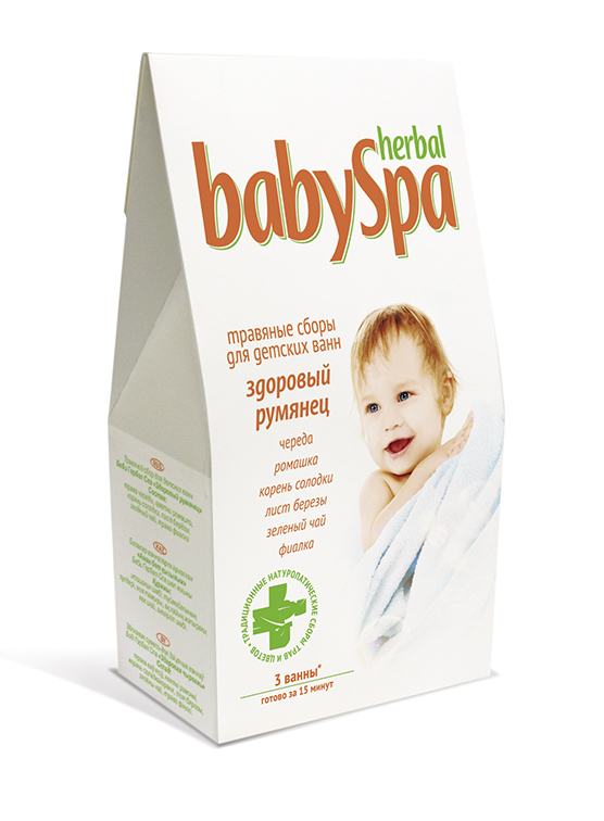 Herbal Baby Spa Травяной сбор Здоровый румянец, 45 г16982 Herbal Baby Spa Травяной сбор Здоровый румянец, 45 г16982Травяной сбор Здоровый румянец - натуральное высококачественное сырье упаковано в фильтр-пакет, который сделан из современных материалов в Японии. Травяные ванны - великолепное природное средство для укрепления здоровья малыша, повышения защитных сил организма. Использование отвара ромашки оказывает успокаивающее и противовоспалительное действие, корня солодки и зелёного чая повышает иммунитет, влияет на тонус мышц ребенка, повышает аппетит и способствует обмену веществ. Купание в травяных ваннах доставит удовольствие вам и вашему, а так же благоприятно скажется на его здоровье. Ну и, помимо всего прочего, отвары трав смягчают воду. Процесс приготовления занимает всего 15 минут . Травяные сборы расфасованы в 3 фильтр - пакета по 15 г.