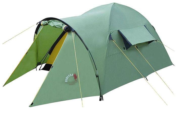 Палатка INDIANA HOGAR 4GESS-725 Палатка INDIANA HOGAR 4GESS-725Данная модель туристической палатки стала частым выбором среди любителей кемпинга и походов по средней полосе России. Конфигурация, прочностные характеристики, защита от влаги и солнца, - полностью соответствуют различным погодным условиям.Палатка имеет очень маленький вес, поэтому в сложенном виде ее без проблем можно переносить даже во время длительного походаЛюбители велосипедных прогулок также по достоинству смогут оценить данную модель, ведь при путешествии на велосипеде значительную роль играет вес инвентаря.