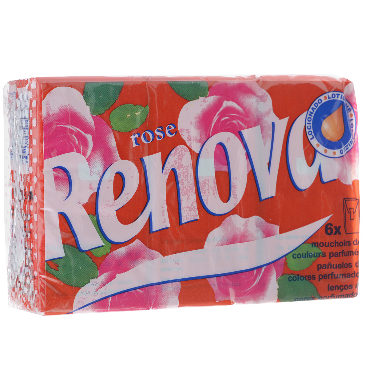 Платочки бумажные Renova Rose, парфюмированные, четырехслойные, цвет: красный, 6 пачек200066553 Платочки бумажные Renova Rose, парфюмированные, четырехслойные, цвет: красный, 6 пачек200066553Бумажные гигиенические платочки Renova Rose, изготовленные из 100% натуральной целлюлозы, подходят для детей и взрослых. Они обладают уникальными свойствами, так как всегда остаются мягкими на ощупь, прочными и отлично впитывающими влагу и могут быть пригодными в любой ситуации. Яркие бумажные платочки Renova Rose имеют легкий аромат цветочного парфюма. Удобная небольшая упаковка позволяет носить платочки в кармане. Количество слоев: 4. Размер листа: 21 см х 21 см. Количество пачек: 6 шт. Количество платочков в каждой пачке: 9 шт. Португальская компания Renova является ведущим разработчиком новейших технологий производства, нового стиля и направления на рынке гигиенической продукции. Современный дизайн и высочайшее качество, дерматологический контроль - это то, что выделяет компанию Renova среди других производителей бумажной санитарно-гигиенической продукции.