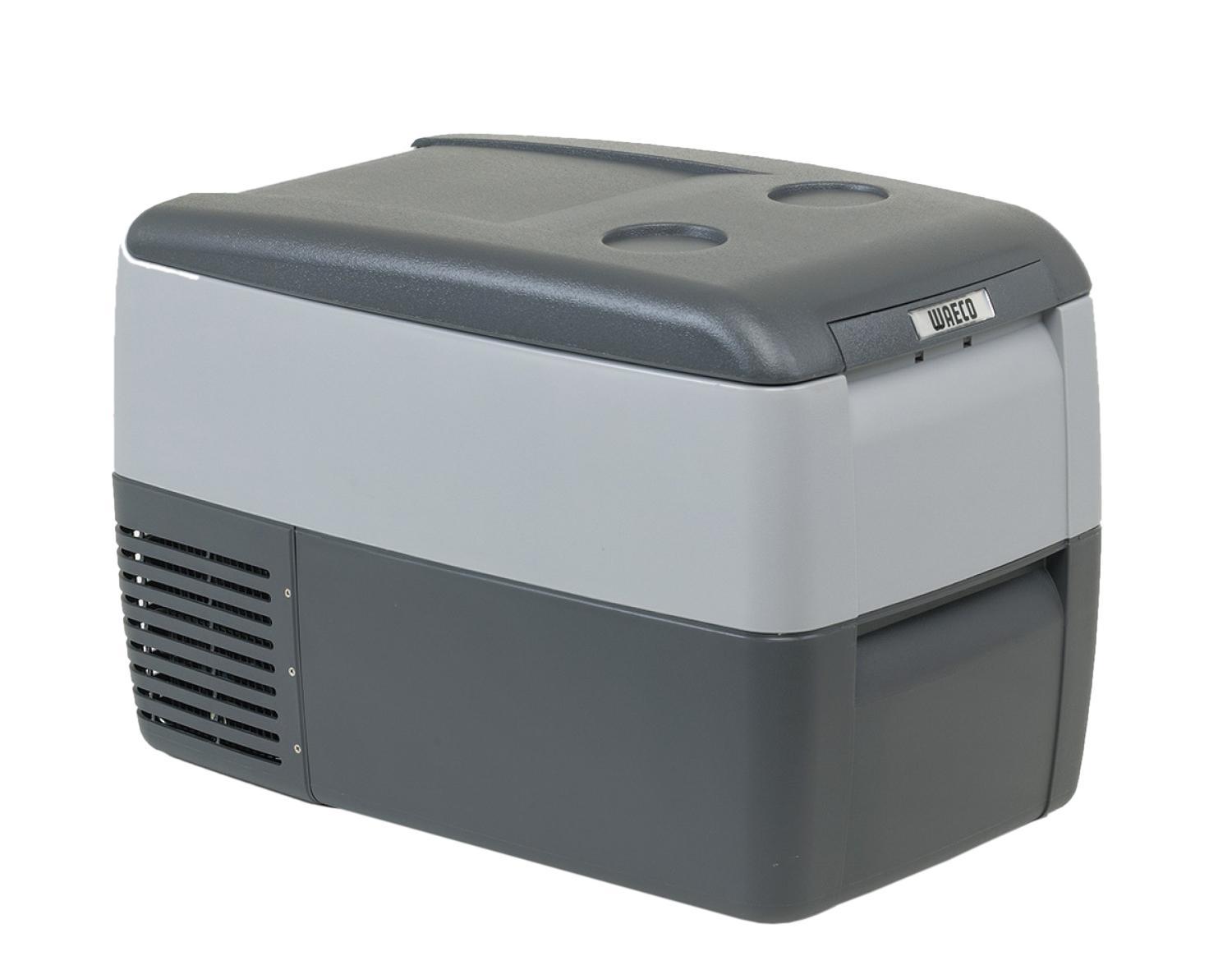 WAECO CoolFreeze 36-CDF автохолодильник, 31 лTC-35FL-AC WAECO CoolFreeze 36-CDF автохолодильник, 31 лTC-35FL-ACКомпрессорный автохолодильник Waeco CoolFreeze CDF-36 имеетвнутренний полезный объем 31 литр. Питание 12/24 В для легкового игрузового автомобилей, кабель 220 В можно купить в качестведополнительной опцииАвтохолодильник Waeco CoolFreeze CDF-36 охлаждает и замораживаетпродукты и напитки в диапазоне от +10 до -15С, при температуреокружающей среды до +32С. Автохолодильник оснащен мощнымкомпрессором со встроенной электроникой управления, предохранителемразрядки аккумулятора, цифровым дисплеем для регулировки температуры,внутренней подсветкой и проволочной съемной корзиной для продуктов