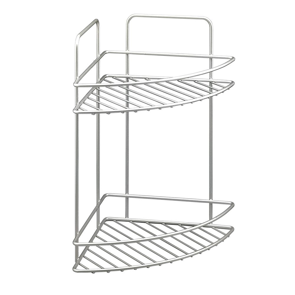 Полка угловая Metaltex Refleх для ванной комнаты, 2-х ярусная, 23 х 23 х 35 см40.42.13 Полка угловая Metaltex Refleх для ванной комнаты, 2-х ярусная, 23 х 23 х 35 см40.42.13Угловая 2-х ярусная полка Metaltex Refleх изготовлена из стали высокого качества с уникальным политермическим покрытием Polytherm. Покрытие Polytherm значительно продлевает срок службы изделий, это покрытие ударопрочное, на нем не образуются царапины и ржавчина. Изделия Polytherm - это отличная альтернатива многим хромированным изделиям, на которых ржавчина нередко проявляется уже в пунктах продаж еще до начала использования изделия. Навесная угловая полка MetaltexReflex сэкономит место в Вашей ванной комнате. Она пригодится для хранения различных принадлежностей, которые всегда будут под рукой. Благодаря компактным размерам полка впишется в интерьер Вашей ванной комнаты и позволит удобно и практично хранить предметы личной гигиены. Полка крепится к стене при помощи двух крючков (в комплект не входят).