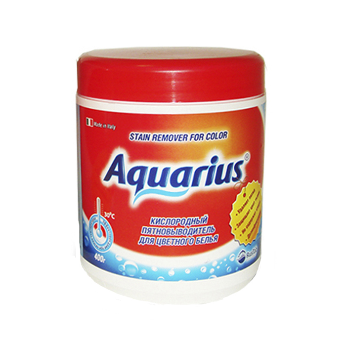 Пятновыводитель для цветного белья Lotta Aquarius, кислородный, 400 г16254 Пятновыводитель для цветного белья Lotta Aquarius, кислородный, 400 г16254Кислородный пятновыводитель Lotta Aquarius предназначен для цветного белья. Он превосходно удаляет загрязнения даже в холодной воде, благодаря содержанию молекул активного кислорода. Пятновыводитель можно использовать как для ручной стирки, так и для стирки в автоматизированных стиральных машинах. Обладает антибактериальным и дезодорирующим эффектом. Защищает вещи от выцветания. Не содержит хлора. Не использовать для шерсти, шелка, кожи и тонких тканей. Вес: 400 г. Состав: более 30% кислородосодержащий пятновыводитель, менее 5% неионные ПАВ; другие ингредиенты: энзимы (Амилаза, Протеаза, Липаза, Целлюлаза), отдушка менее 1%. Товар сертифицирован.