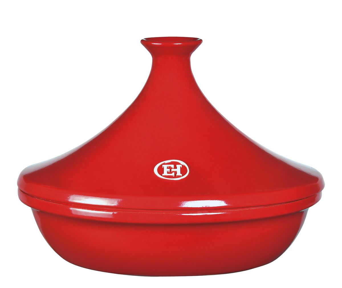Тажин Emile Henry Flame, цвет: красный, 2 л94672 Тажин Emile Henry Flame, цвет: красный, 2 л94672Тажин Emile Henry изготовлен из высококачественной жаропрочной керамики - полностью натурального материала (без примеси металлов), идеально подходящего для медленного и равномерного приготовления пищи. Керамика гарантирует правильный здоровый подход к кулинарии: любые блюда получаются ароматными и сохраняют все полезные вещества, не подвергаясь перепадам температур в процессе приготовления. Благодаря медленному распределению тепла, вкусы и запахи продуктов концентрируются и становятся более насыщенными. Керамическая посуда обладает свойством долго сохранять тепло после того, как блюдо было снято с огня, и легко удерживать холод после того, как блюдо достали из холодильника. Благодаря конусообразной форме крышки, пар, поднимающийся от готовящегося блюда, многократно конденсируется в верхней ее части и спускается вниз, поэтому мясо, рыба и овощи становятся очень нежными и приобретают особый вкус. Доверьтесь интуиции и инстинктам, как это делают марокканцы, и создайте свой собственный рецепт тажина!Диаметр (по верхнему краю): 27 см.Диаметр дна: 18 см.Высота стенки тажина (без учета крышки): 7,5 см. Высота (с учетом крышки): 21 см.Объем: 2 л.