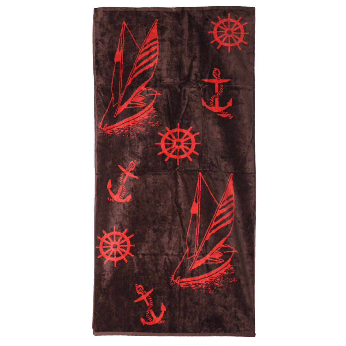 Полотенце пляжное Osborn Textile Якоря, цвет: коричневый, 70 х 140 смУзТ-ВП-002-02-20 Полотенце пляжное Osborn Textile Якоря, цвет: коричневый, 70 х 140 смУзТ-ВП-002-02-20Пляжное полотенце Osborn Textile Якоря, изготовленное из 100% натурального хлопка с морской тематикой, добавит романтического настроения во время отпуска. Благодаря мягкому хлопку высочайшего качества полотенце мгновенно впитывает в себя большой объем воды. Одна сторона полотенца выполнена из велюровой ткани, вторая - из махровой. Пусть это полотенце станет вашим любимым аксессуаром! Красота и качество сделают его отличным подарком как милым дамам, так и мужчинам. Плотность: 450 г/м2.