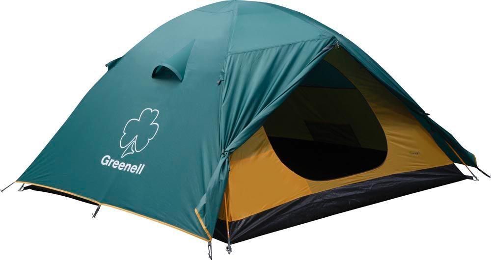 Палатка GREENELL Гори 4, цвет: зеленый25403-303-00 Палатка GREENELL Гори 4, цвет: зеленый25403-303-00Универсальная четырехместная палатка для путешествий. Мобильно, комфортно, удобно! Два входа и два тамбура. Проточная вентиляция.