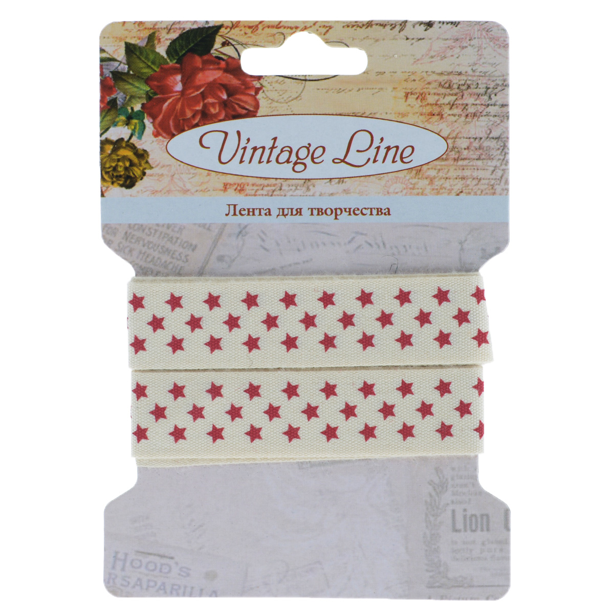 Лента декоративная Vintage Line, цвет: белый, красный, ширина 1,6 см, длина 1 м. 77092647709264_ белый/красный Лента декоративная Vintage Line, цвет: белый, красный, ширина 1,6 см, длина 1 м. 77092647709264_ белый/красныйДекоративная лента Vintage Line выполнена из текстиля и оформлена изображением звезд. Такая лента идеально подойдет для оформления различных творческих работ таких, как скрапбукинг, аппликация, декор коробок и открыток и многое другое. Лента наивысшего качества практична в использовании. Она станет незаменимым элементом в создании рукотворного шедевра. Ширина: 1,6 см. Длина: 1 м.