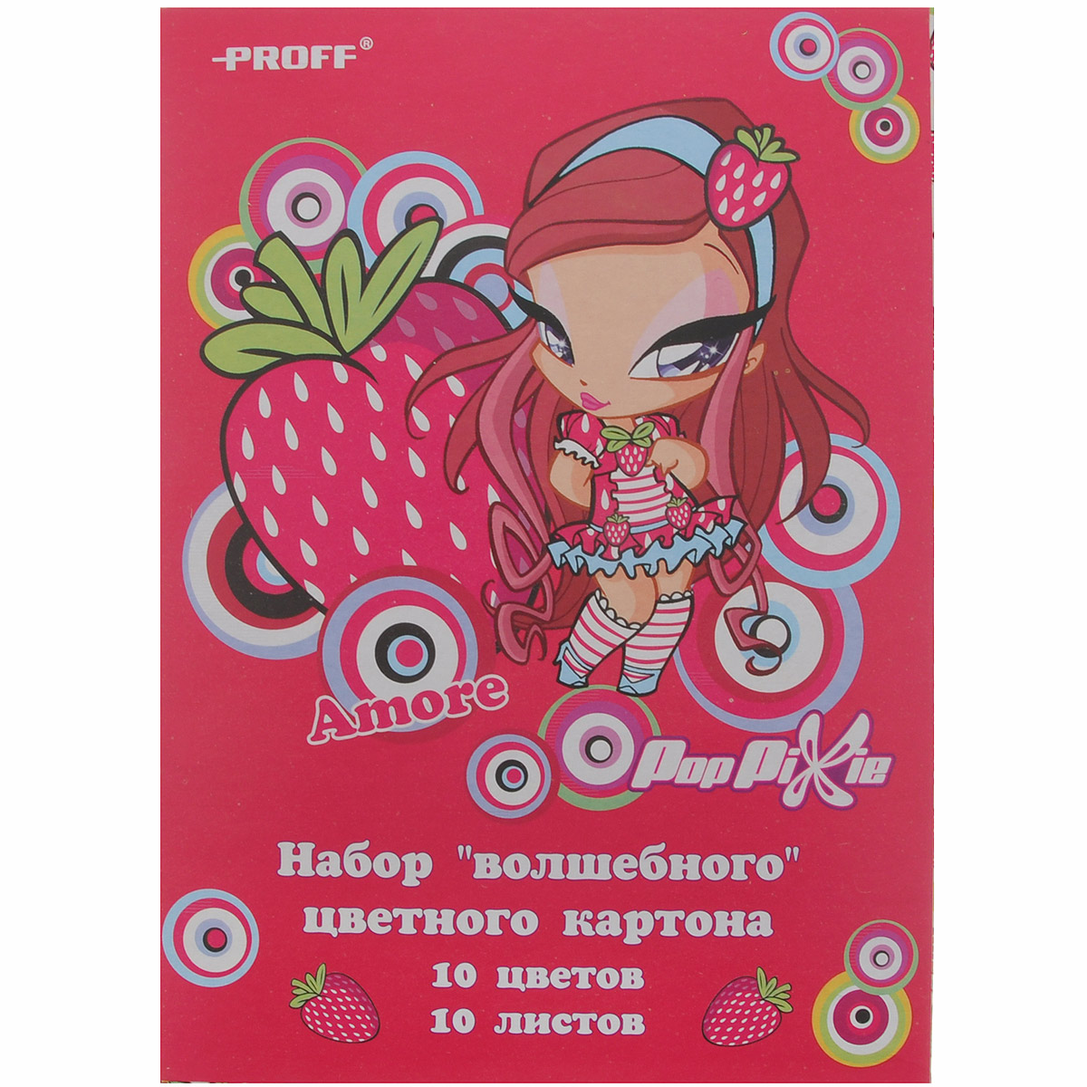 Набор цветного картона Proff Pop Pixie, 10 листов72523WD Набор цветного картона Proff Pop Pixie, 10 листов72523WDНабор цветного картона Proff Pop Pixie - это качественный, замечательный набор для детского творчества, который состоит из 10 листов картона разных цветов. Набор позволит создавать всевозможные аппликации и поделки.Создание поделок из цветного картона позволяет ребенку развивать творческие способности, кроме того, это увлекательный досуг.