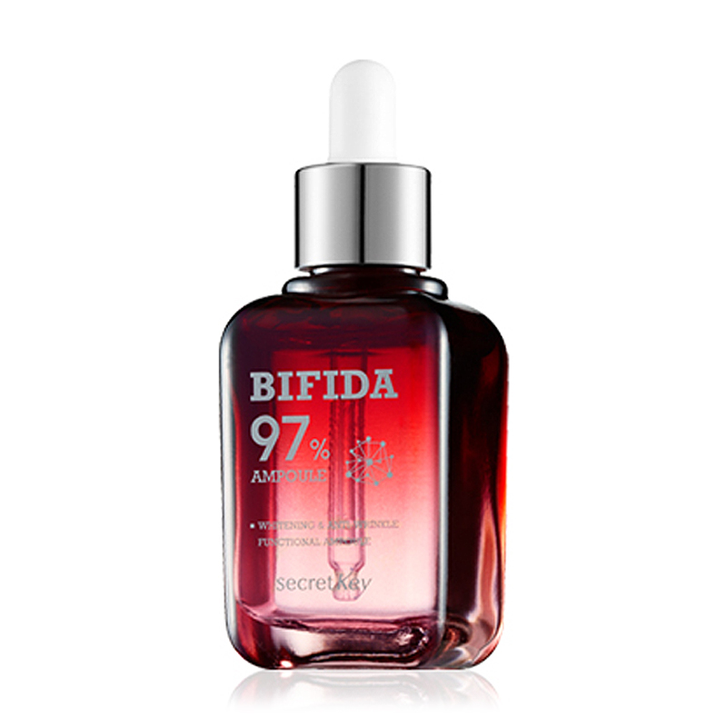 Secret Key Сыворотка против морщин Bifida 97 Ampoule, 55 мл94876 Secret Key Сыворотка против морщин Bifida 97 Ampoule, 55 мл94876Высококонцентрированная сыворотка содержит 97-процентный комплекс бифидобактерий и экстрактов, повышающих эластичность кожи и ее иммунитет. Помимо этого, в ее состав входит гиалуроновая кислота, которая помогает активным ингредиентам проникать глубже и поддерживать кожу увлажненной в течение длительного времени. Продукт также содержит микс ниацинамида и аденозина, бережно осветляющий и борющийся с первыми признаками повышенной пигментации.