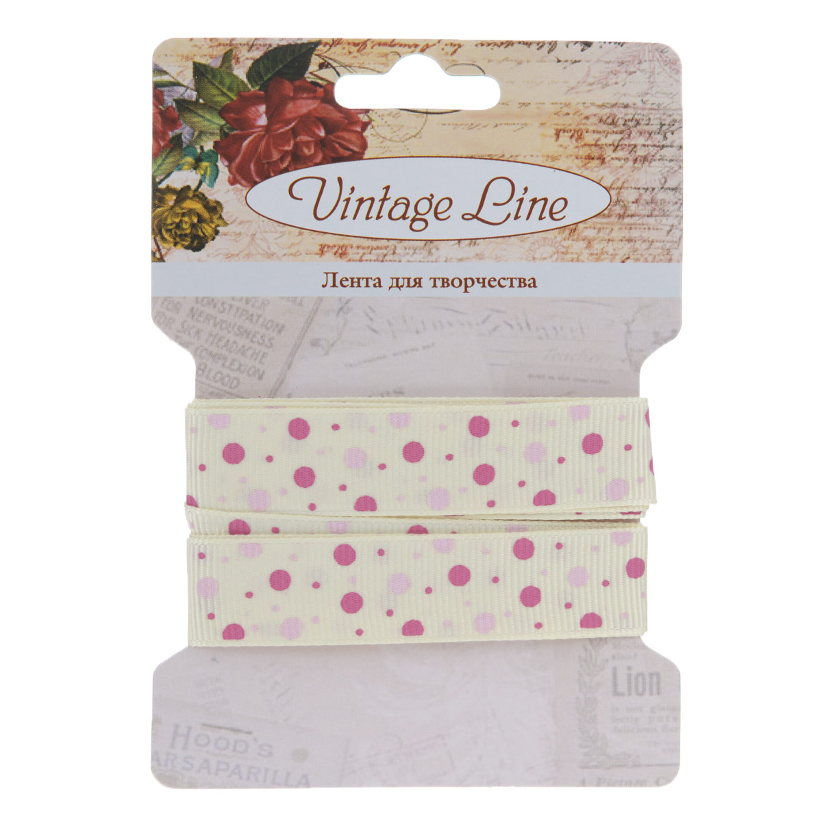 Лента декоративная Vintage Line Горох, 1,6 см х 100 см. 77092797709279 Лента декоративная Vintage Line Горох, 1,6 см х 100 см. 77092797709279Декоративная лента Vintage Line Горох представляет собой атласную ленту, декорированную горошком. Такая лента идеально подойдет для оформления различных творческих работ таких, как скрапбукинг, аппликация, декор коробок и открыток и многое другое. Лента наивысшего качества практична в использовании. Она станет незаменимым элементом в создании рукотворного шедевра. Ширина: 1,6 см. Длина: 1 м.