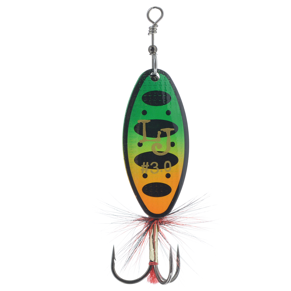 Блесна вращающаяся Lucky John Shelt Blade Tungsten Body, цвет: зеленый, желтый, 14 гLJSBT03-008 Блесна вращающаяся Lucky John Shelt Blade Tungsten Body, цвет: зеленый, желтый, 14 гLJSBT03-008Lucky John Shelt Blade Tungsten Body – вращающаяся блесна с формой лепестка long. В этой приманке используются современные конструктивные решения, которые обеспечивают надежную и стабильную игру блесен, что делает их очень привлекательными для любой хищной рыбы. Главный элемент блесны – вращающийся лепесток. Он сделан из латуни и обладает хорошими динамическими показателями при вращении в воде, что позволяет делать проводку приманки на минимальной скорости. Лепесток заводится сразу, как только блесна начинает движение. Лепесток окрашен с двух сторон. С какой бы стороны хищная рыба не смотрела на приманку, ее расцветка остается одинаковой и привлекательной, что повышает интерес к блесне и, в итоге, приводит к результативной атаке. Немаловажная деталь – сердечник приманки, который сделан из вольфрама, что придает блесне дополнительную дальность при забросе блесны. На тройнике связана яркая мушка, основное предназначение которой – снять последние сомнения у...