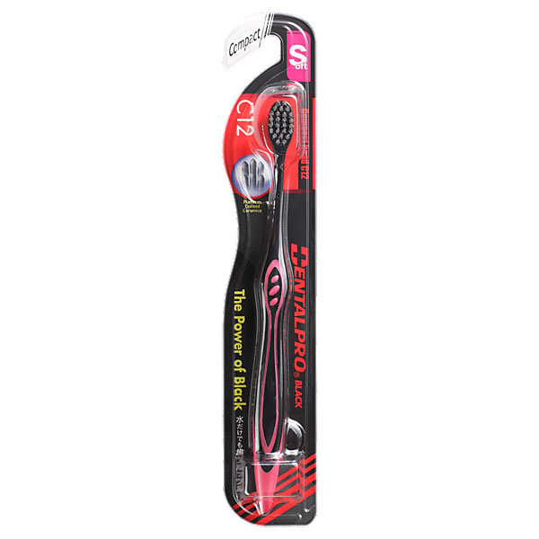 Dentalpro Зубная щетка Black Compact Head мягкая207643 Dentalpro Зубная щетка Black Compact Head мягкая207643PCC (платиновая коллоидная керамика) в составе щетинок позволяет эффективно ухаживать за полостью рта даже без использования зубной пасты - Очистка с технологией PCC на 15% результативнее - Компактная головка щетки позволяет комфортно очищать поверхность зубов в труднодоступных местах. Состав: полипропилен, EPMD.