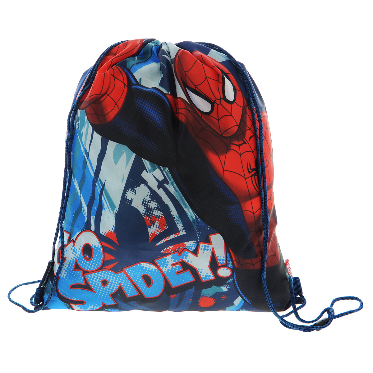Spider-Man Сумка для сменной обуви Spider-man Classic цвет синий красныйSMCB-MT1-883 Spider-Man Сумка для сменной обуви Spider-man Classic цвет синий красныйSMCB-MT1-883Сумка для сменной обуви Spider-man Classic идеально подойдет как для хранения, так и для переноски сменной обуви и одежды. Сумка выполнена из прочного водонепроницаемого полиэстера и содержит одно вместительное отделение, затягивающееся с помощью текстильных шнурков. Шнурки фиксируются в нижней части сумки, благодаря чему ее можно носить за спиной как рюкзак. Оформлено изделие изображением любимого героя фильмов человеком-пауком. Ваш ребенок с радостью будет ходить с таким аксессуаром в школу.