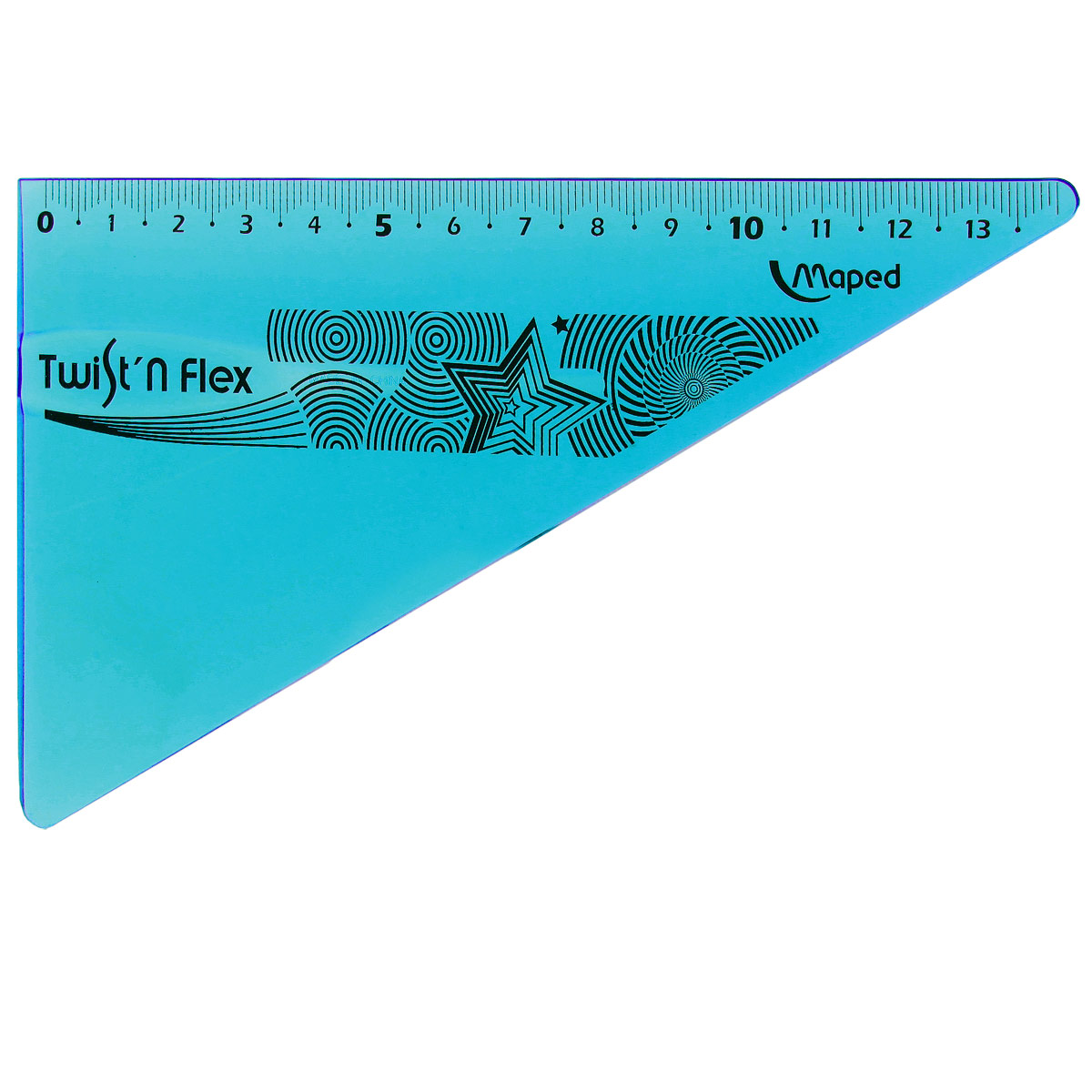 Угольник Maped Twist-n-Flex, неломающийся, 14 см, цвет: синий611481 Угольник Maped Twist-n-Flex, неломающийся, 14 см, цвет: синий611481Гибкий неломающийся угольник Maped - это не только необходимый в учебе предмет, но и легкий способ привлечь ребенка к процессу обучения. Выполнен из прозрачного цветного пластика с ровной четкой миллиметровой шкалой делений до 14 см.Характеристики:Длина: 14 см.Угол: 60 градусов. Характеристики:Длина: 14 см. Угол: 60 градусов.