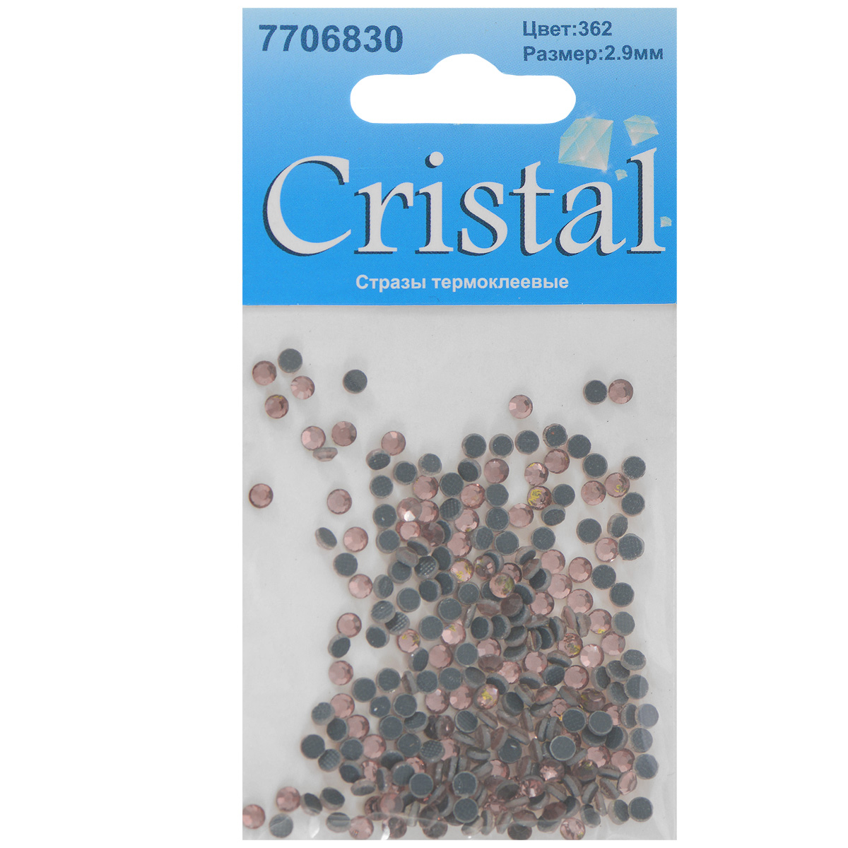 Стразы термоклеевые Cristal, цвет: светло-коралловый (362), диаметр 2,9 мм, 288 штKOC_GIR288LEDBALL_R Стразы термоклеевые Cristal, цвет: светло-коралловый (362), диаметр 2,9 мм, 288 штKOC_GIR288LEDBALL_RНабор термоклеевых страз Cristal, изготовленный из высококачественного акрила, позволит вам украсить одежду, аксессуары или текстиль. Яркие стразы имеют плоское дно и круглую поверхность с гранями.Дно термоклеевых страз уже обработано особым клеем, который под воздействием высоких температур начинает плавиться, приклеиваясь, таким образом, к требуемой поверхности. Чаще всего их используют в текстильной промышленности: стразы прикладывают к ткани и проглаживают утюгом с обратной стороны. Также можно использовать специальный паяльник. Украшение стразами поможет сделать любую вещь оригинальной и неповторимой. Диаметр страз: 2,9 мм.