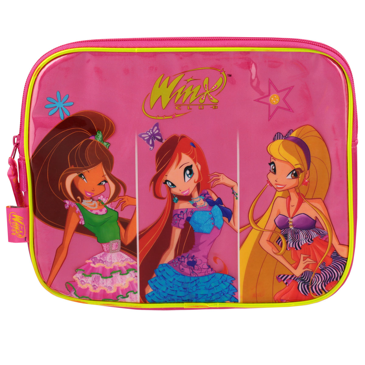Сумочка детская для IPad Winx Club, цвет: розовый. 6259662596 Сумочка детская для IPad Winx Club, цвет: розовый. 6259662596Стильный дизайн и неизменное качество исполнения сумочки для IPad Winx Club не оставят равнодушным ни вас, ни вашу малышку. Сумочка выполнена из качественного синтетического материала розового цвета и оформлена ярким изображением героинь мультсериала Winx Club. У сумочки есть небольшая ручка для удобного ношения и расположения в сумочке девочки.