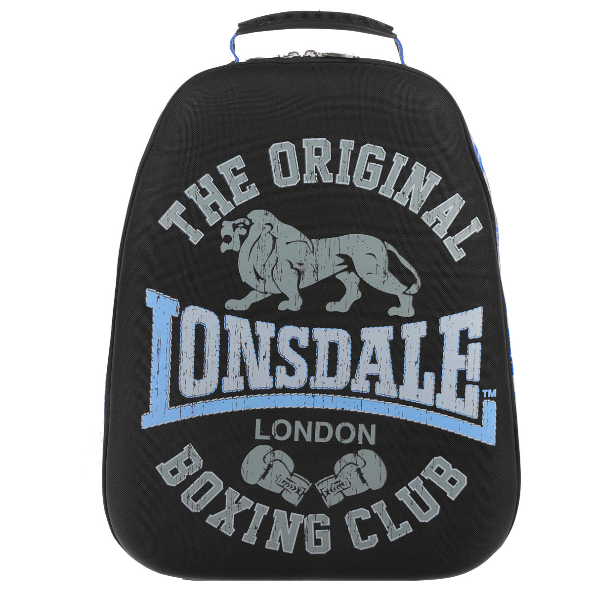 Рюкзак молодежный Lonsdale, цвет: черный, серый, голубой. LSCB-UT1-E15014390B4-W4 Рюкзак молодежный Lonsdale, цвет: черный, серый, голубой. LSCB-UT1-E15014390B4-W4Стильный и молодежный рюкзак Lonsdale сочетает в себе современный дизайн, функциональность и долговечность. Выполнен из прочных материалов и оформлен изображением льва.Содержит изделие одно вместительное отделение на застежке-молнии с двумя бегунками. Внутри отделения находятся: открытый карман-сетка, карман-сетка на молнии, две мягкие перегородки и отделение для мобильного телефона. Фронтальная панель рюкзака выполнена из EVA, благодаря чему рюкзак не деформируется. Мягкие широкие лямки регулируются по длине. Рюкзак оснащен эргономичной ручкой для удобной переноски в руке. Этот рюкзак можно использовать для повседневных прогулок, отдыха и спорта, а также как элемент вашего имиджа.Рекомендуемый возраст: от 12 лет.