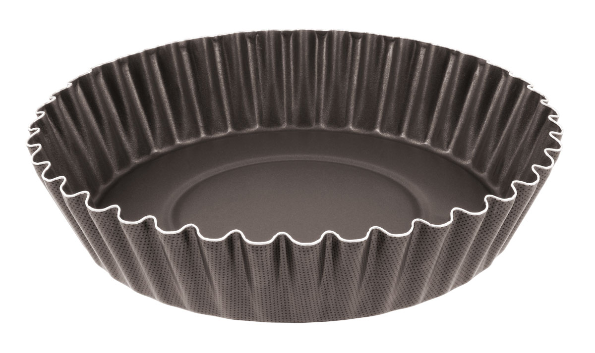 Форма для пирога Tefal Natura, с волнистыми краями, диаметр 26 см2100067169 Форма для пирога Tefal Natura, с волнистыми краями, диаметр 26 см2100067169Форма для пирога Tefal Natura с волнистыми краями выполнена из переработанного алюминия, обладающего большой износостойкостью и надежностью, и не содержащего вредных для организма веществ (PFOA, кадмий, свинец). Технология Cuisson Homogene способствует оптимальному распределению тепла. Антипригарное покрытие Demoulage Parfait не даст пригореть выпечке, способствует оптимальному пропеканию теста. Форму легко чистить и мыть. Можно мыть в посудомоечной машине. Диаметр формы: 26 см. Высота стенок формы: 6 см.