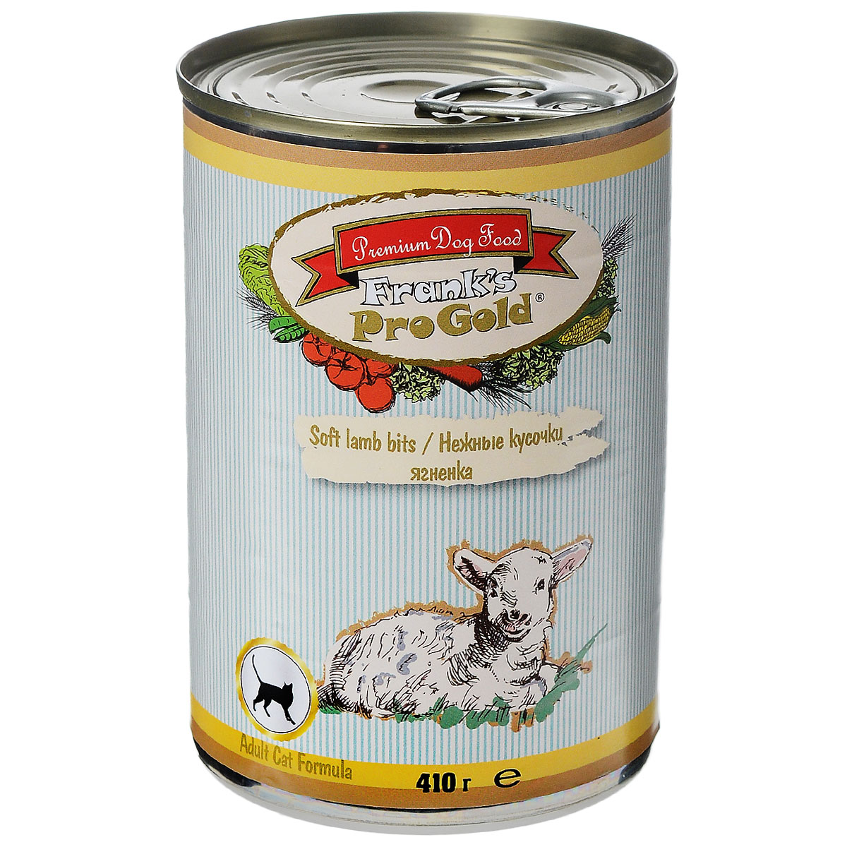 Консервы для кошек Franks ProGold, с ягненком, 410 г24714 Консервы для кошек Franks ProGold, с ягненком, 410 г24714Консервы для кошек Franks ProGold - полнорационный продукт, содержащий все необходимые витамины и минералы, сбалансированный для поддержания оптимального здоровья вашего питомца! Ваш любимец, безусловно, оценит нежнейшие кусочки мяса в желе! Произведенные из натуральных ингредиентов, консервы Franks Pro Gold не содержат ГМО, сою, искусственных красителей, консервантов и усилителей вкуса. Состав: мясо курицы, ягненок, мясо и его производные, злаки, витамины и минералы. Пищевая ценность: влажность 81%,белки 6,5%, жиры 4,5%, зола 2%, клетчатка 0,5%. Добавки: витамин A 1600 IU, витамин D 140 IU, витамин E 10 IU, таурин 300 мг/кг, железо E1 24 мг/кг, марганец E5 6 мг/кг, цинк E6 15 мг/кг, йодин E2 0,3 мг/кг. Калорийность: 393,6 ккал. Товар сертифицирован.