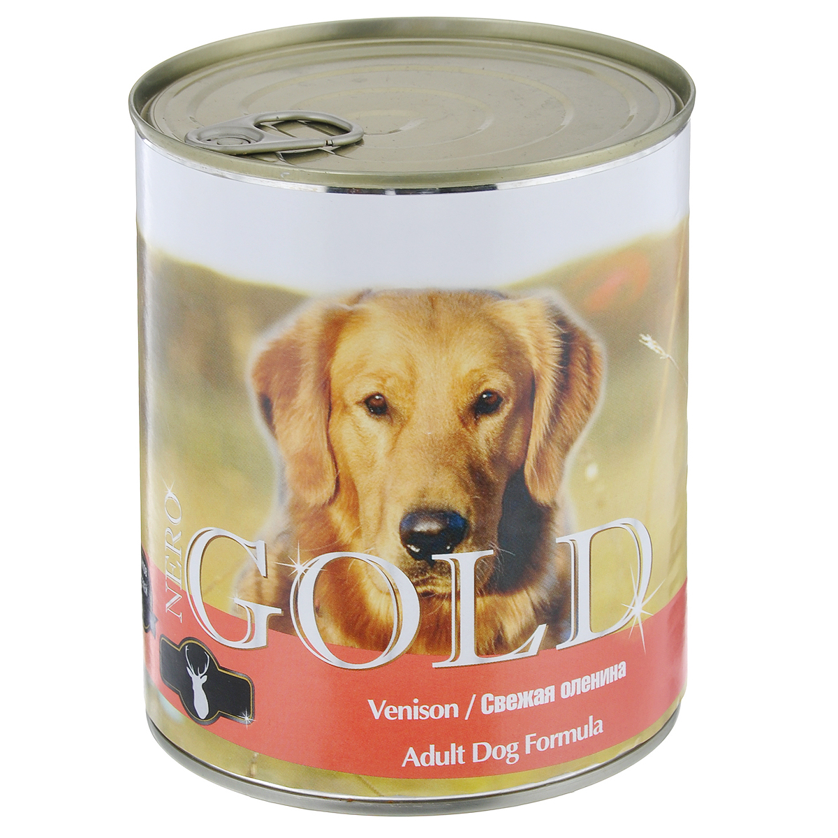 Консервы для собак Nero Gold, с олениной, 810 г10327 Консервы для собак Nero Gold, с олениной, 810 г10327Консервы для собак Nero Gold - полнорационный продукт, содержащий все необходимые витамины и минералы, сбалансированный для поддержания оптимального здоровья вашего питомца! Состав: мясо и его производные, филе курицы, оленина, злаки, витамины и минералы. Гарантированный анализ: белки 6,5%, жиры 4,5%, клетчатка 0,5%, зола 2%, влага 81%. Пищевые добавки на 1 кг продукта: витамин А 1600 МЕ, витамин D 140 МЕ, витамин Е 10 МЕ, железо 24 мг, марганец 6 мг, цинк 15 мг, медь 1 мг, магний 200 мг, йод 0,3 мг, селен 0,2 мг. Вес: 810 г. Товар сертифицирован.