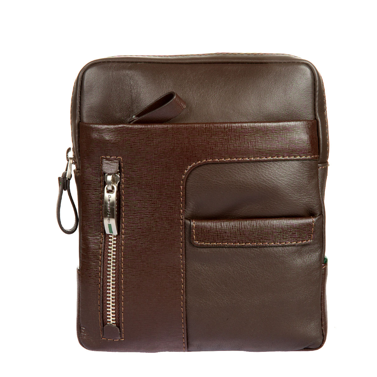Сумка-планшет мужская Gianni Conti, цвет: темно-коричневый. 17623751762375 dark brown Сумка-планшет мужская Gianni Conti, цвет: темно-коричневый. 17623751762375 dark brownСтильная мужская сумка-планшет Gianni Conti выполнена из высококачественной натуральной кожи. Планшет имеет одно основное отделение, которое закрывается на застежку-молнию. Внутри имеется открытый накладной карман и прорезной карман на застежке-молнии. На внешней передней стороне - два кармана на застежках-молниях и один не большой открытый карманчик. На задней стенке также имеется дополнительный пришивной открытый карман. Сумка оснащена регулируемым плечевым ремнем. Планшет упакован в фирменный чехол. Функциональность, вместительность, качество исполнения и непревзойденный стиль сумки- планшета Gianni Conti, несомненно, понравится любому мужчине.