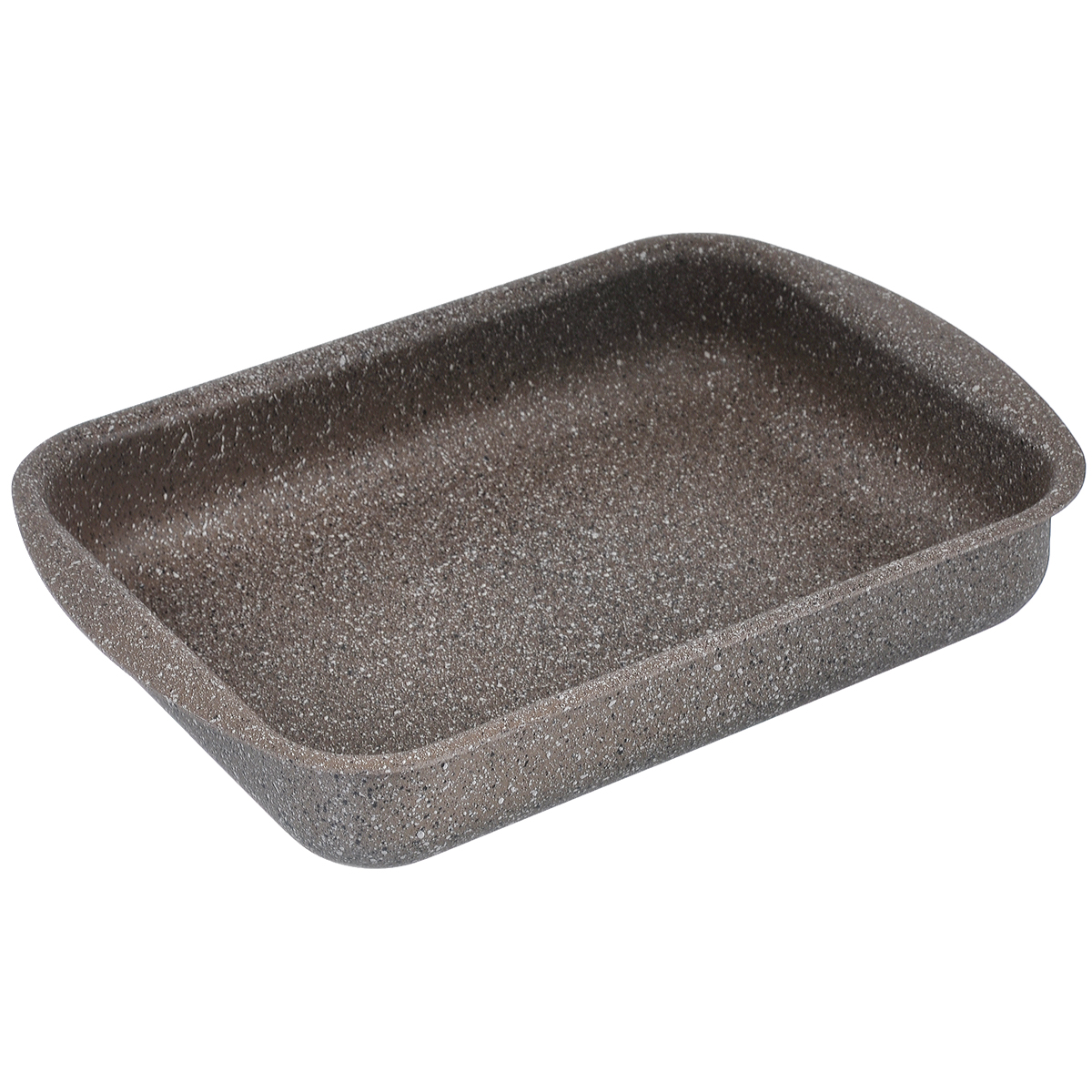Противень TimA Art Granit, с антипригарным покрытием, прямоугольный, 31 см х 23 см х 6 см94672 Противень TimA Art Granit, с антипригарным покрытием, прямоугольный, 31 см х 23 см х 6 см94672Прямоугольный противень TimA Art Granit изготовлен из алюминия с антипригарным покрытием. Пятислойное сверхпрочное антипригарное покрытие нового поколения серии Art Granit состоит из нескольких слоев каменной крошки с высоким содержанием минералов. Это обеспечивает максимальный антипригарный эффект для приготовления блюд любой сложности и устойчивость к царапинам и истиранию. Возможно использование металлических столовых приборов.Утолщенное дно способствует равномерному распределению и сохранению тепла, что позволяет доводить блюдо до готовности без источника тепла. Посуда не боится перегрева, не выделяет опасных компонентов даже при высоких температурах. Покрытие абсолютно экологично, не содержит PFOA, примесей кадмия и свинца. Легко моется. Подходит для духового шкафа. Можно мыть в посудомоечной машине. Внутренний размер противня: 31 см х 23 см. Размер противня (с учетом ручек): 36 см х 25 см. Высота стенки: 6 см.
