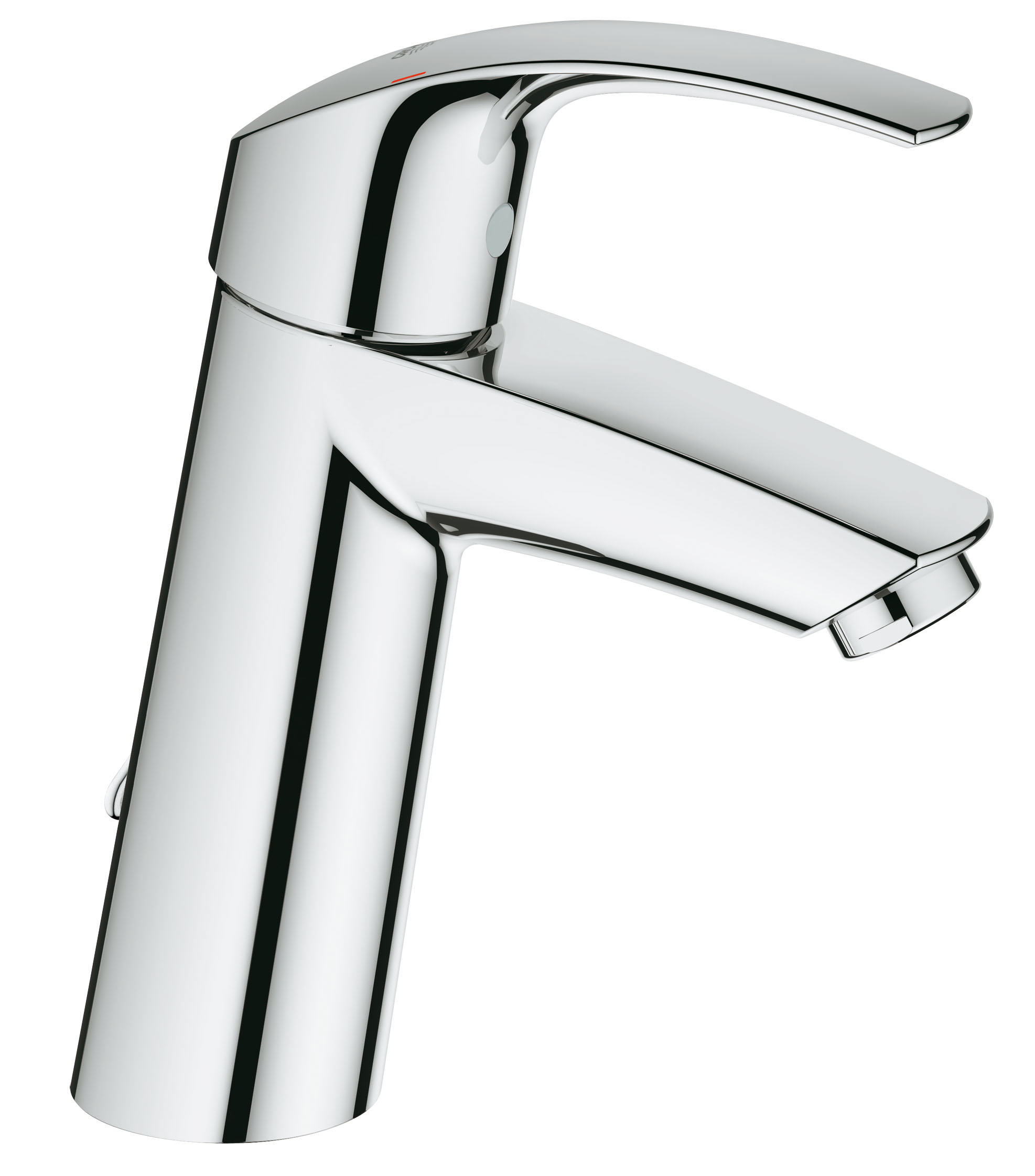 Смеситель для раковины GROHE Eurosmart с цепочкой (23323001)23323001 Смеситель для раковины GROHE Eurosmart с цепочкой (23323001)23323001Может ли качество GROHE быть доступным по цене? Однорычажный смеситель GROHE Eurosmart служит тому примером. Силуэт из строгих линий и легкоочищаемая поверхности придают ему эффектность, а излив средней высоты обеспечивает пользователям удобный доступ к струе воды. Данный смеситель также поможет вам экономить средства за счет технологии GROHE EcoJoy, сокращающей расход воды вплоть до половины от обычных значений. Представляемая модель однорычажного смесителя является образцом великолепной функциональности при доступной цене. Особенности монтаж на одно отверстие металлический рычаг GROHE SilkMove керамический картридж 28 мм с ограничителем температуры GROHE StarLight хромированная поверхность GROHE EcoJoy 5,7 л/мин цепочка гибкая подводка GROHE QuickFix быстрая монтажная система Видео по установке является исключительно информационным. Установка должна проводиться профессионалами! Характеристики: Материал: металл. ...