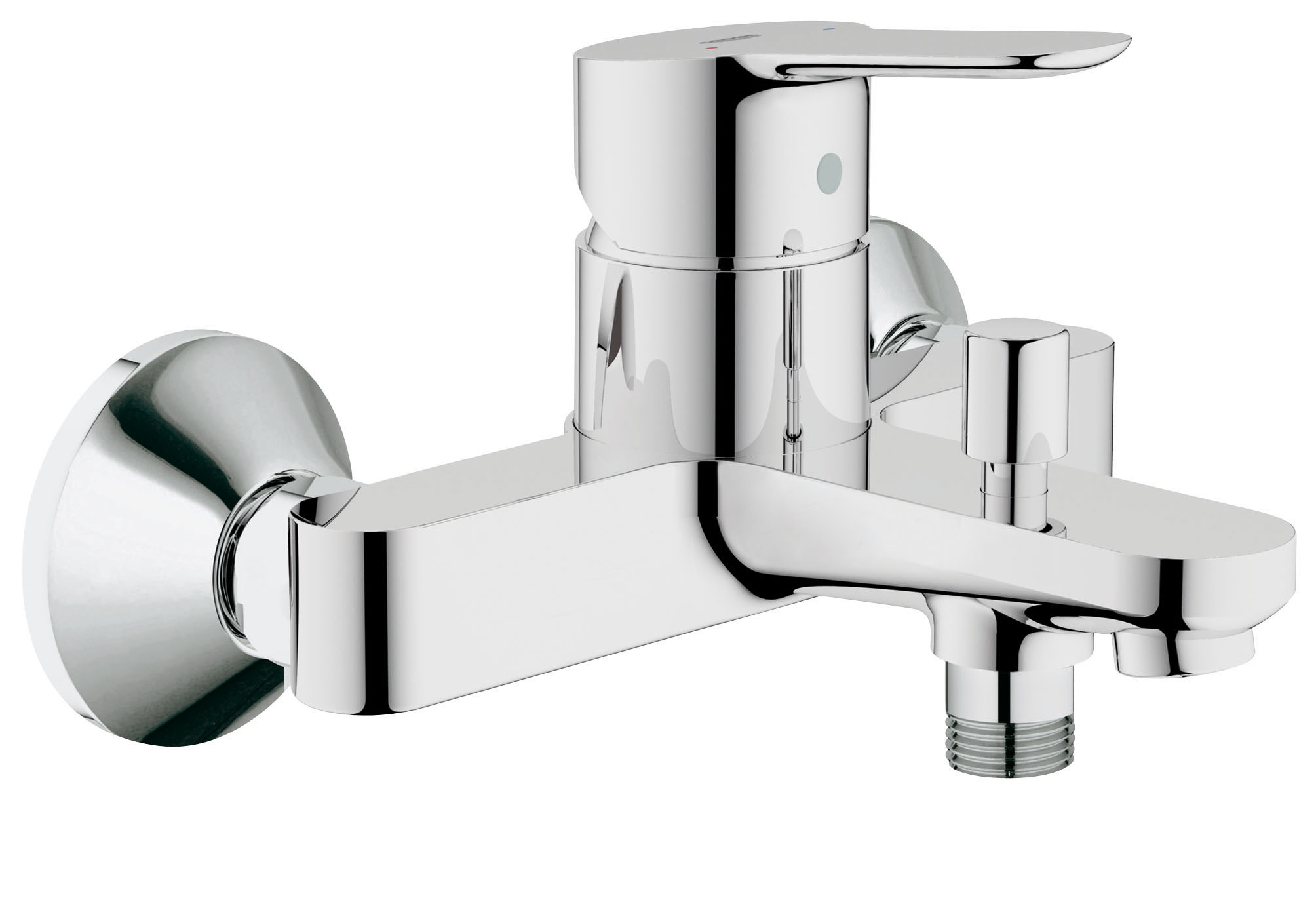 Смеситель для ванны GROHE BauEdge (23334000)23334000 Смеситель для ванны GROHE BauEdge (23334000)23334000Настенный монтаж Металлический рычаг GROHE SilkMove керамический картридж O 46 мм GROHE StarLight хромированная поверхность Регулировка расхода воды Автоматический переключатель: ванна/душ Отвод для душа снизу 1/2? со встроенным обратным клапаном Аэратор Скрытые S-образные эксцентрики Отражатель из металла Дополнительный ограничитель температуры (46 308 000) Видео по установке является исключительно информационным. Установка должна проводиться профессионалами!