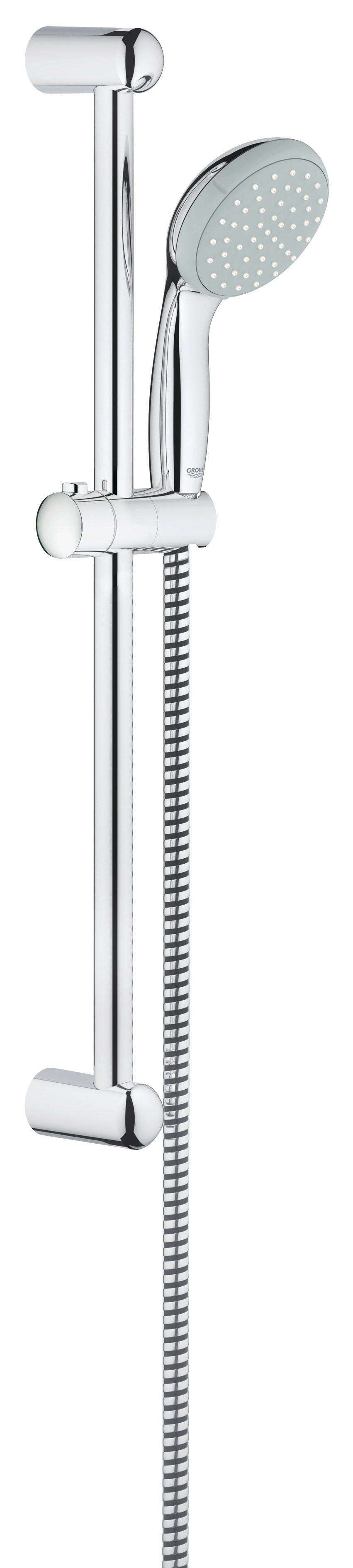 Душевой комплект GROHE Tempesta Classic I (27853000)27853000 Душевой комплект GROHE Tempesta Classic I (27853000)27853000GROHE New Tempesta 100: душевой гарнитур со штангой длиной 600 мм и душевой головкой диаметром 100 мм для расслабляющих водных процедур в стиле спа Этот душевой гарнитур с настенным держателем из серии New Tempesta 100 в комплекте с душевой головкой, штангой и шлангом, избавит Вас от необходимости поиска и подбора отдельных элементов. Все компоненты гарнитура отличаются эстетичным дизайном, а также высокой износостойкостью и простотой в уходе за счет глянцевого хромированного покрытия GROHE StarLight. Силиконовое кольцо ShockProof защитит ручной душ от повреждений в случае падения. В режиме Rain Вас окутает ласковый поток капель, напоминающий теплый летний дождь, и каждое принятие душа превратится в расслабляющую спа-процедуру. Технология GROHE DreamSpray обеспечивает равномерность душевой струи, а система SpeedClean предотвращает известкование форсунок душевой головки. Особенности: Включает в себя: Ручной душ (27 852 000) Душевая штанга, 600 мм (27 523 000) ...