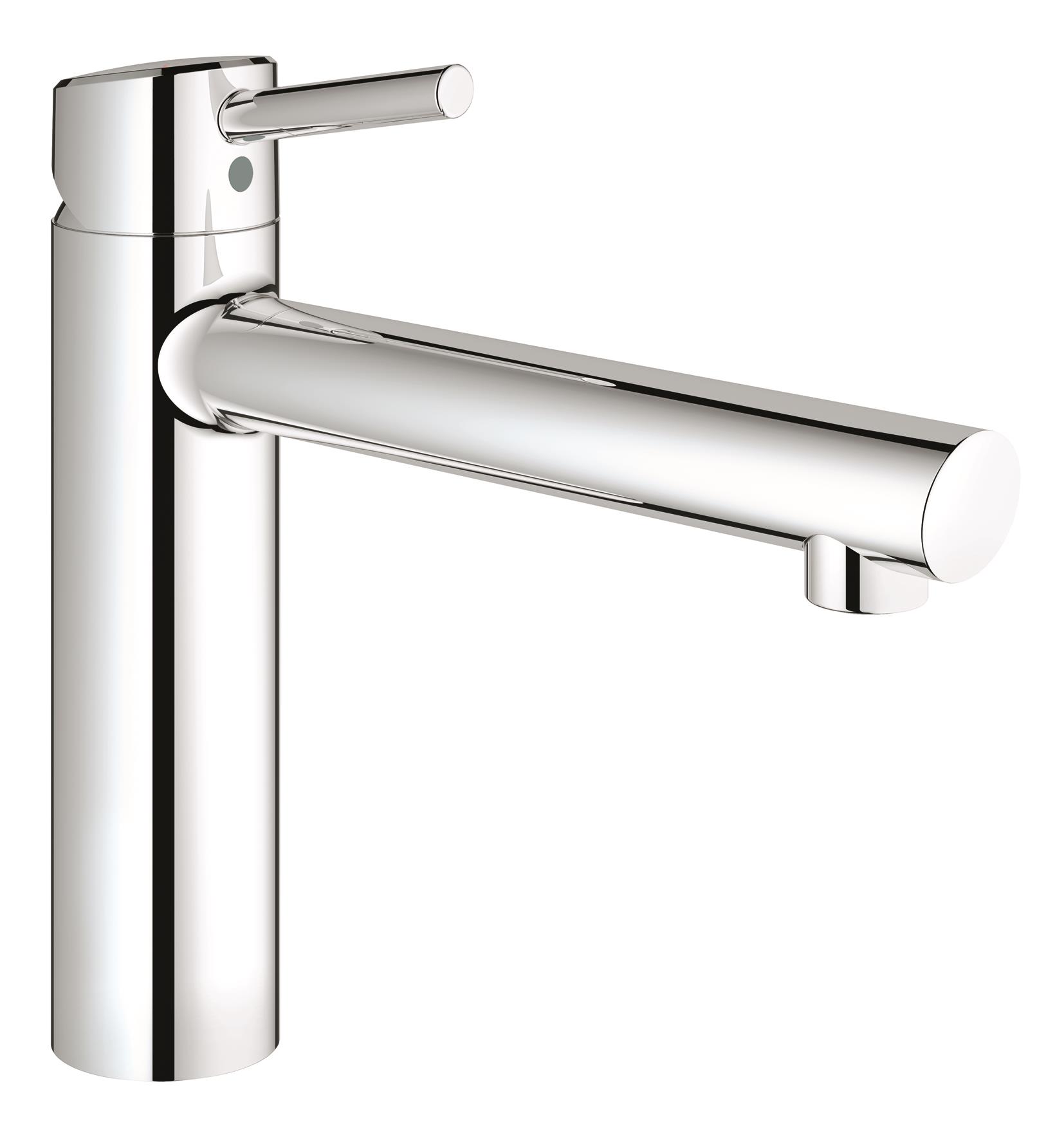Смеситель для кухни GROHE Concetto new со средним изливом (31128001)31128001 Смеситель для кухни GROHE Concetto new со средним изливом (31128001)31128001Смеситель для кухни: удобный в работе смеситель с изливом средней высоты и радиусом вращения 140° Этот кухонный смеситель из коллекции GROHE Concetto представляет собой идеальное сочетание практичности и комфорта, воплощенное в лаконичном и эстетичном дизайнерском решении. Он оснащен прямым изливом средней высоты, благодаря которому составляет удачную альтернативу моделям с высокими и низкими изливами из этой же коллекции. Возможность вращения излива в радиусе 140° обеспечивает достаточно удобный охват рабочего пространства, одновременно с этим исключая удары излива о ближайшие стены или шкафы. Технология GROHE SilkMove обеспечивает плавную и свободную регулировку температуры и напора воды. Данный смеситель для мойки комплектуется нашей фирменной системой упрощенного монтажа, благодаря которой Вы быстро справитесь с его установкой. В конструкции смесителя заложено проверенное временем качество GROHE, а его поверхность защищена износостойким глянцевым хромированным покрытием, которое...