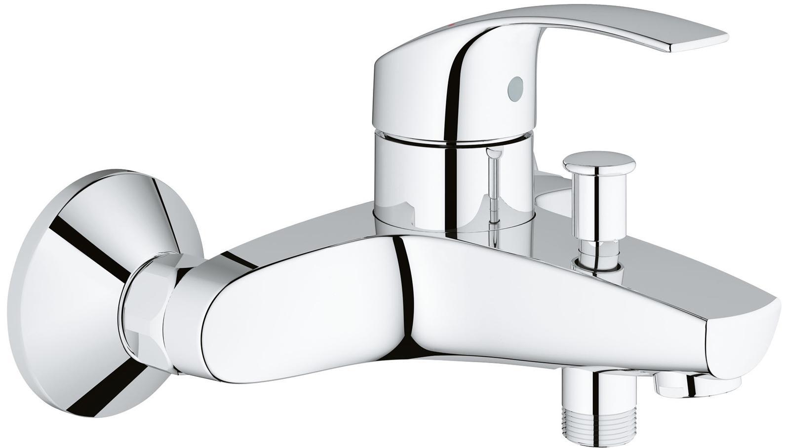 Смеситель для ванны GROHE Eurosmart New, хром33300002 Смеситель для ванны GROHE Eurosmart New, хром33300002GROHE Eurosmart: смеситель для ванны, с которым купание будет приносить удовольствие Этот смеситель для ванны оснащен автоматическим переключателем «ванна-душ», а также встроенным ограничителем температуры, предотвращающим ошпаривание. Технология GROHE SilkMove обеспечивает плавность и легкость регулировки температуры и напора воды, позволяя Вам наслаждаться полным расслаблением при принятии душа. Благодаря долговечному хромированному покрытию GROHE StarLight, этот смеситель из коллекции Eurosmart станет эффектным дополнением к оснащению Вашей ванной комнаты и будет радовать Вас неприхотливостью в уходе. Особенности: Настенный монтаж Металлический рычаг GROHE SilkMove керамический картридж 35 мм С ограничителем температуры Регулировка расхода воды GROHE StarLight хромированная поверхность Автоматический переключатель: ванна/душ Встроенный обратный клапан в душевом отводе 1/2? Аэратор Скрытые S-образные эксцентрики Отражатели...