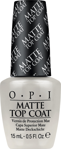 OPI Верхнее покрытие для создания матового эффекта Matte Top-Coat, 15 млNTT35 OPI Верхнее покрытие для создания матового эффекта Matte Top-Coat, 15 млNTT35Профессиональная формула быстро закрепляет лак, оставляя после высыхания гладкую ровную поверхность с матовым эффектом.