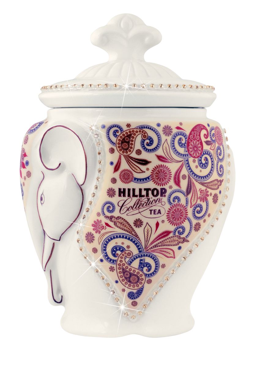 Hilltop Подарок Цейлона черный листовой чай, 100 г (керамическая чайница Слон)4607099303959 Hilltop Подарок Цейлона черный листовой чай, 100 г (керамическая чайница Слон)4607099303959Hilltop Подарок Цейлона - крупнолистовой цейлонский черный чай с глубоким насыщенным вкусом и изумительным ароматом. Помимо великолепного чая, в комплекте вы найдете керамическую чайницу Слон. Этот чай можно как подарить на праздники, так и украсить праздничный стол или собственную кухню!