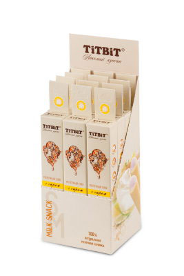 Лакомство для мелких собак Titbit, молочный снек с сыром0120710 Лакомство для мелких собак Titbit, молочный снек с сыром0120710Молочный снек с сыром - это вкусное и полезное лакомство для собак. Натуральная сырная начинка придает снеку непревзойденный вкус и аромат, а благодаря специально разработанной текстуре, снек эффективно удаляет мягкий зубной налет.Состав: Рис, сыр 30%, клетчатка, лецитин, минеральный комплекс, натуральные ароматизаторы, натуральные красители, витамины А, В6, D3, С
