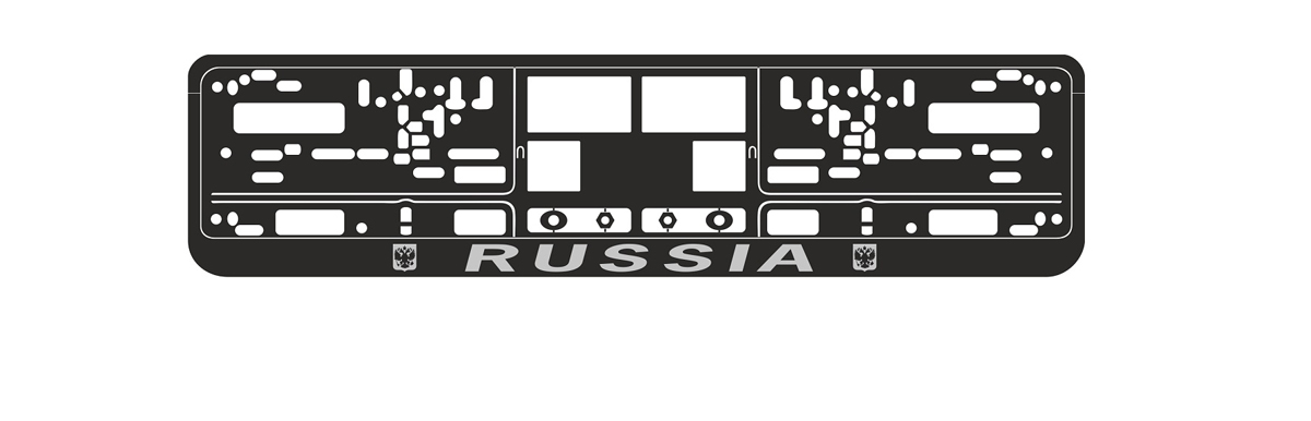 Рамка-книжка под номерной знак AVS Russia, цвет: черный, хромA78111S Рамка-книжка под номерной знак AVS Russia, цвет: черный, хромA78111SРамка-книжка под номерной знак AVS с рельефом в виде надписи Russia изготовлена из ABS-пластика и полипропилена. Этот материал устойчив к высоким и низким температурам. Рамка предназначена для установки автомобильного номера. Легко устанавливается. Соответствует требованиям ГИБДД, имеет российско-европейский размер. Удобная конструкция рамки позволит легко вставить в нее номерной знак, а универсальные отверстия обеспечат надежное крепление рамки к автомобилю.