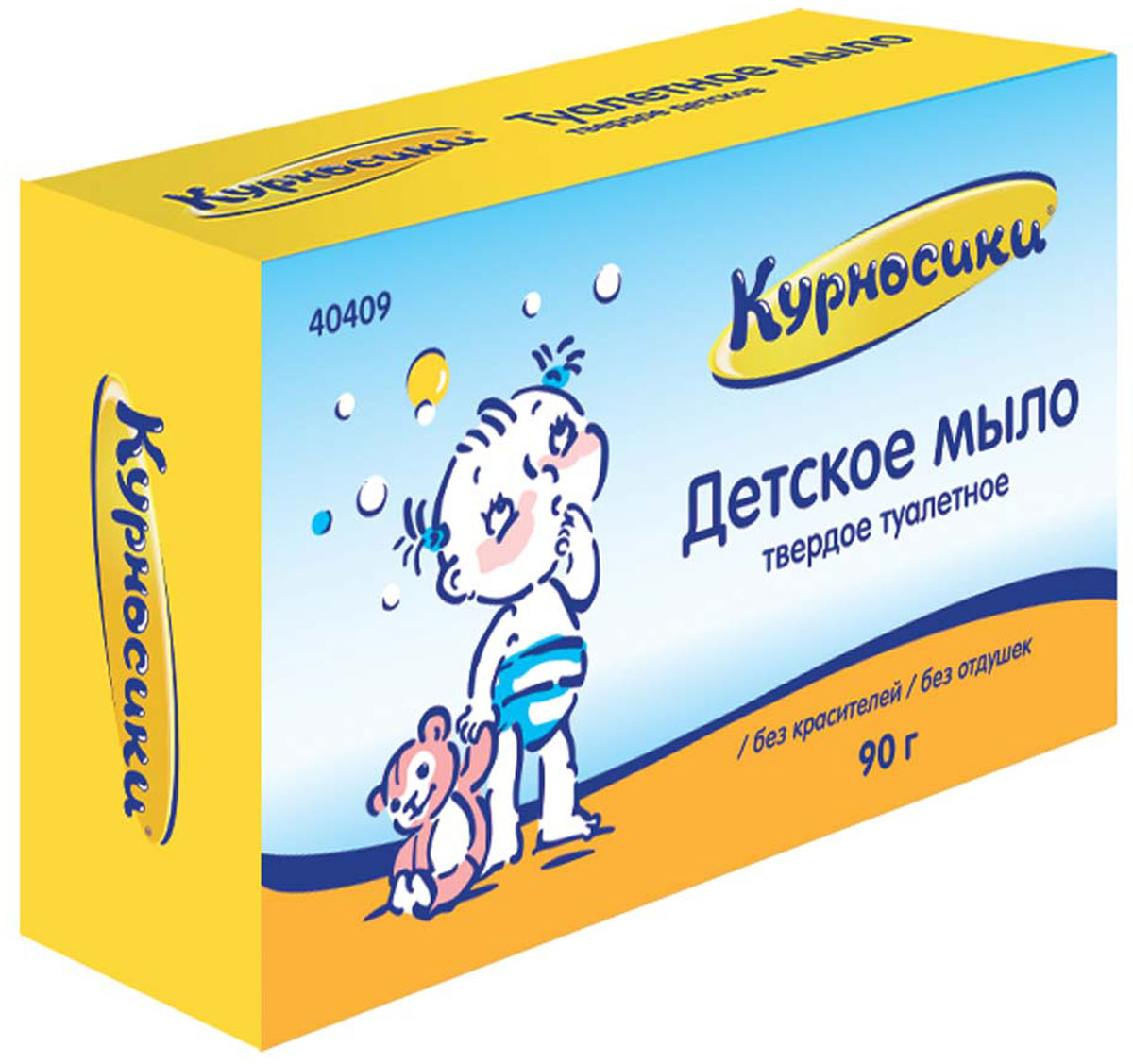 Курносики Мыло Детское 90 г40409 Курносики Мыло Детское 90 г40409Мыло детское Курносики специально разработано для ухода за самой нежной и чувствительной кожей новорожденных. Детское мыло мягко и бережно очищает кожу малыша. Мыло изготовлено из высококачественных натуральных компонентов, не содержит красителей и ароматизаторов, подходит для ежедневного ухода за кожей детей и взрослых. Мыло не содержит красителей и отдушек. Рекомендуемый возраст: от 0 месяцев. Товар сертифицирован.
