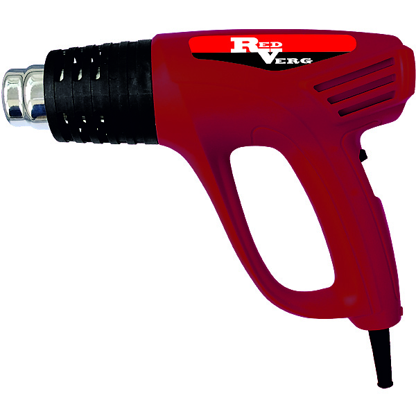 Воздуходувка RD-HG200/4 RedVergRD-HG200/4 Воздуходувка RD-HG200/4 RedVergRD-HG200/4Фен технический RedVerg RD-HG200/4 с мощностью 2000 Вт, с диапазоном температуры от 80 до 600 градусов позволит удалить краску с поверхности или сварить пластиковые поверхности. Поток воздуха 480 литров в минуту. В комплекте 4 сопла, плюс скребок и все это упаковано в красивый кейс.