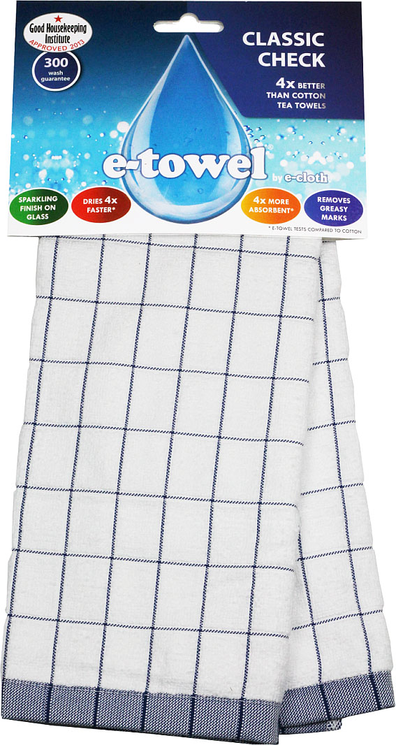 Кухонное полотенце E-cloth Классическая клетка, цвет: белый, синий, 60 см х 40 см20391 Кухонное полотенце E-cloth Классическая клетка, цвет: белый, синий, 60 см х 40 см20391Кухонное полотенце E-cloth Классическая клетка изготовлено из смеси волокон e-towel и хлопка. Полотенце имеет классический дизайн с принтом в клетку, поэтому впишется в интерьер любой кухни. Обладает в 4 раза большей впитывающей способностью, чем обычные полотенца. Не оставляют разводов и отпечатков пальцев. Такое полотенце станет прекрасным помощником у вас на кухне. Материал: 60% полиэстер, 40% хлопок.