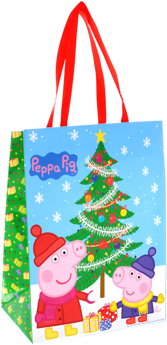 Peppa Pig Пакет подарочный Пеппа зимой 23 см х 18 см х 10 см28845 Peppa Pig Пакет подарочный Пеппа зимой 23 см х 18 см х 10 см28845Яркий подарочный пакет Пеппа зимой с очаровательными героями мультфильма Свинка Пеппа празднично украсит ваш новогодний подарок. Для удобной переноски на пакете имеются две атласные ручки. Подарок, преподнесенный в оригинальной упаковке, всегда будет самым эффектным и запоминающимся. Окружите близких людей вниманием и заботой, вручив презент в нарядном, праздничном оформлении.