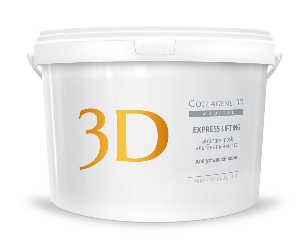Medical Collagene 3D Альгинатная маска для лица и тела Express Lifting, 1200 г22003 Medical Collagene 3D Альгинатная маска для лица и тела Express Lifting, 1200 г22003Высокоэффективная, пластифицирующая маска на основе лучшего натурального сырья. Лидер среди средств коррекции овала лица. Экстракт Женьшеня входящий в состав маски является мощным биостимулятором.