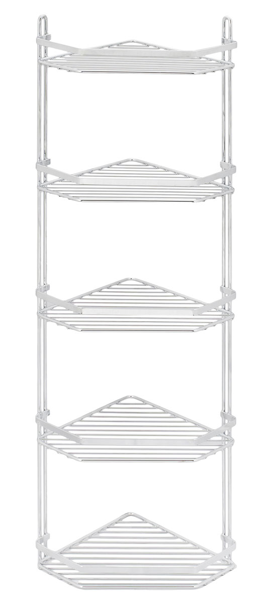 Полка подвесная Duschy Modern, 5-ярусная, угловая078-00 Полка подвесная Duschy Modern, 5-ярусная, угловая078-00Подвесная полка Duschy Modern выполненная из стали и покрытая специальным, влагозащитным полимерным покрытием, сэкономит место в ванной комнате. Полка подвешивается с помощью 2-х саморезов (входят в комплект). Она пригодится для хранения различных принадлежностей, которые всегда будут под рукой. Благодаря компактным размерам полка впишется в интерьер вашего дома и позволит вам удобно и практично хранить предметы домашнего обихода. Размер яруса: 27 х 20 х 4 см. Размер: 27 х 20 х 87 см.