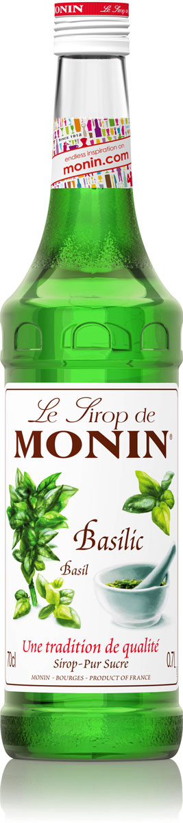 Monin Базилик сироп, 0,7 лSMONN0-000077 Monin Базилик сироп, 0,7 лSMONN0-000077Базилик - означает царь в переводе с греческого, упоминается как королевская трава во многих культурах. Есть много разновидностей базилика, базилик используется в средиземноморской кухне в известный итальянский соус песто, тайский или вьетнамский базилик имеет типичный вкус аниса. Используется барменами, которые хотят привнести легкую свежесть и травяной вкус в напиток. Сироп Monin Базилик принесет острый запах и аромат свежего базилика! ВКУС: Освежающий травяной вкус, сильный свежий привкус базилика. ПРИМЕНЕНИЕ: Мохито, чай, газированные напитки, кулинария. Сиропы Monin выпускает одноименная французская марка, которая известна как лидирующий производитель алкогольных и безалкогольных сиропов в мире. В 1912 году во французском городке Бурже девятнадцатилетний предприниматель Джордж Монин основал собственную компанию, которая специализировалась на производстве вин, ликеров и сиропов. Место для завода было выбрано не...