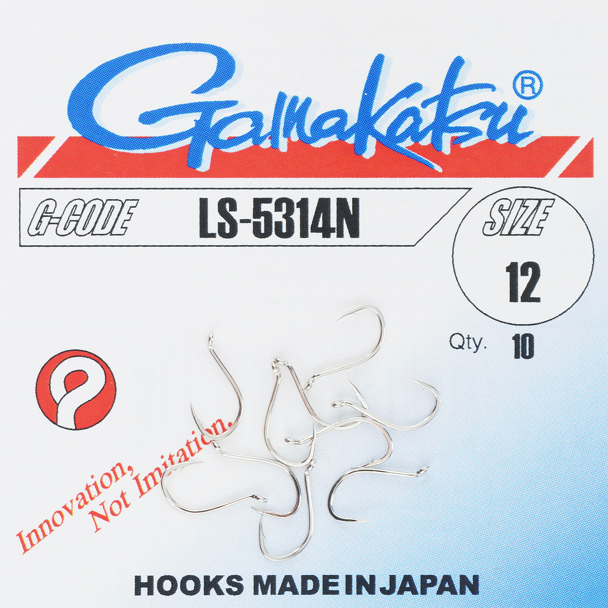 Набор крючков Gamakatsu, размер №12, 10 шт23042 Набор крючков Gamakatsu, размер №12, 10 шт23042Gamakatsu - это одни из наиболее разносторонних крючков, известных своей прочностью и долговечностью. Крючки покрыты антикоррозионным покрытием, что делает их незаменимыми при ловле в соленой воде.